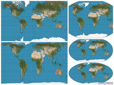 Conheça As Várias Projecções Do Mapa Mundi Mercator Etc
