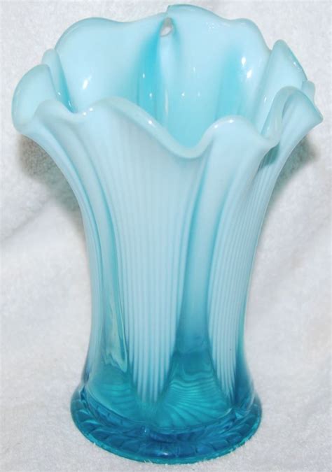 Jefferson Glass Lined Heart Opalescent Vase Ebay Glass Vases Centerpieces Art Deco Glass