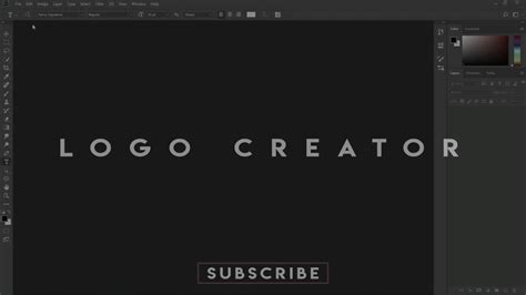 How To Creat Logo In Photoshop Cc 2018 Youtube