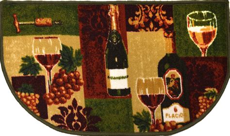 The best kitchen rugs you can find online now. LIVING CLASSICS WINE HALF MOON SLICE KITCHEN RUG NON SKID ...