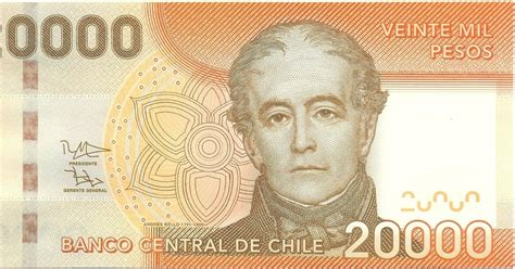 Chile 20000 Pesos Banknote 2012 Andres Belloworld Banknotes And Coins