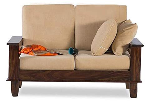 Shubam Decor Solid Sheesham Wood Sofa Set Wooden 2 Seater Sofa Set For