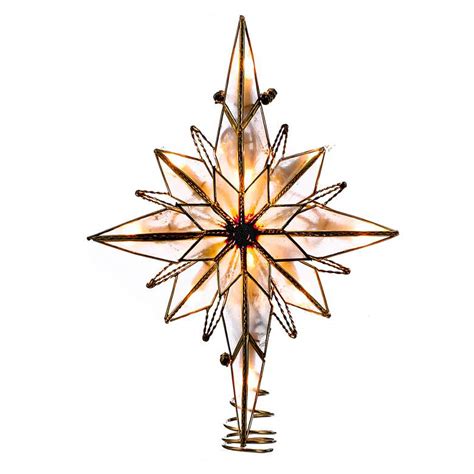 10 Light Capiz Clear North Star Tree Topper 9g867 Lamps Plus