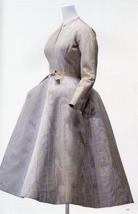 Scanned Image Of Christian Dior Day Dress 1952 Featured In The