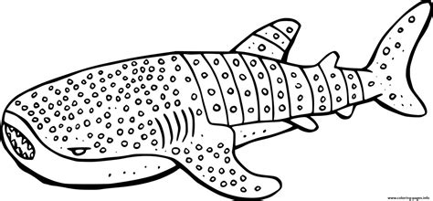 Cartoon Whale Shark Coloring Page Printable The Best Porn Website