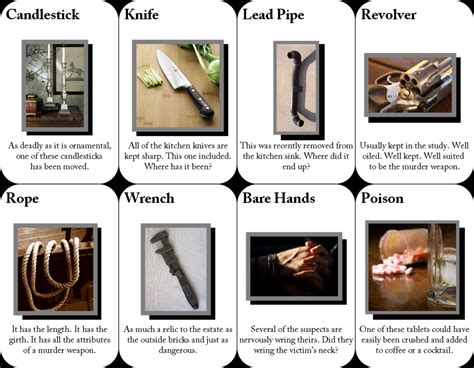 Read my blog post on how i used this lesson. Image result for printable clue game cards | Clue games ...