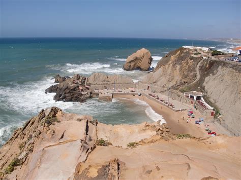 Praia Formosa Em Santa Cruz Torres Vedras Portugal Vista Do