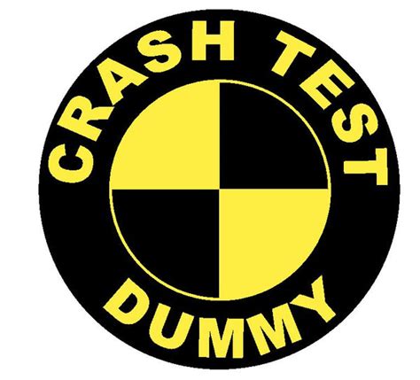 Crash Test Dummy Sticker Decal R4638 Crash Test Dummies Winter Park