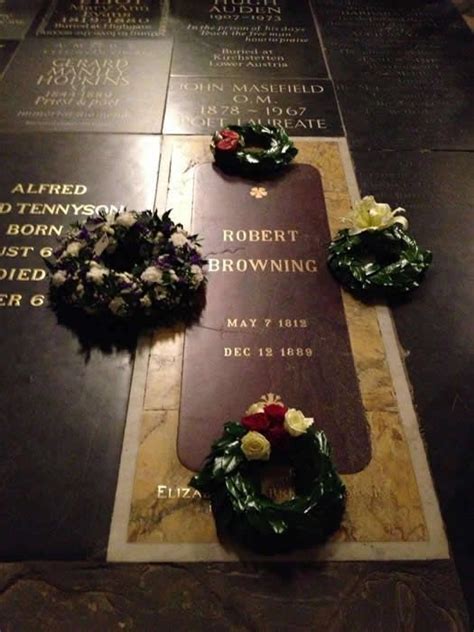 The Grave Of Robert Browning Poets Corner Westminster Abbey London