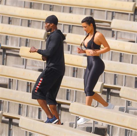 Kim Kardashian Sweats Her Way Through Intense Workout In Skin Tight Exercise Gear See The Pic