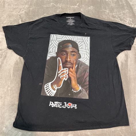 Poetic Justice 2pac Tupac Shakur Graphic T Shirt Men Gem
