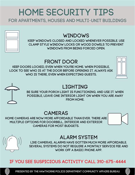 Home Security Tips — Hawthorne Police