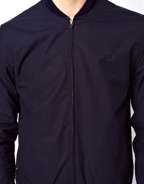 Lyst Fred Perry Laurel Wreath Bomber Jacket In Blue For Men