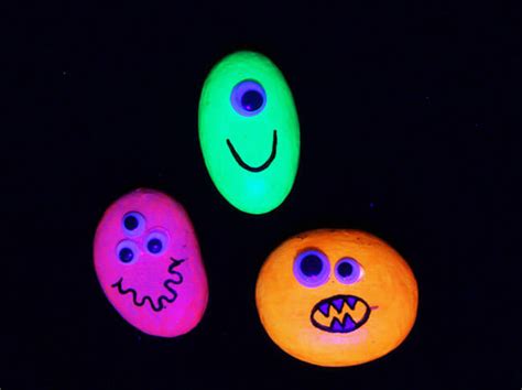 Cute Monster Painted Rock Crafts Kids Art And Craft