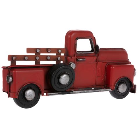 Red Pickup Truck Metal Wall Decoration Home Office Decor Man Etsy
