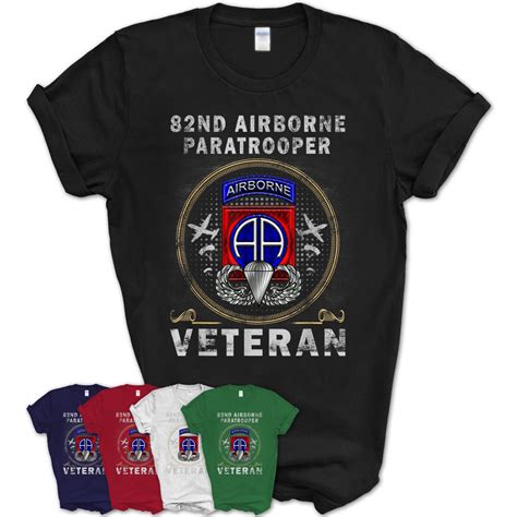 82nd Airborne Paratrooper Veteran Vintage T Shirt Mens T Shirt Teezou