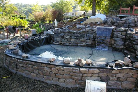 What you build will depend on your resources: Timber Raised Garden Ponds Raised Koi Pond Patio ...