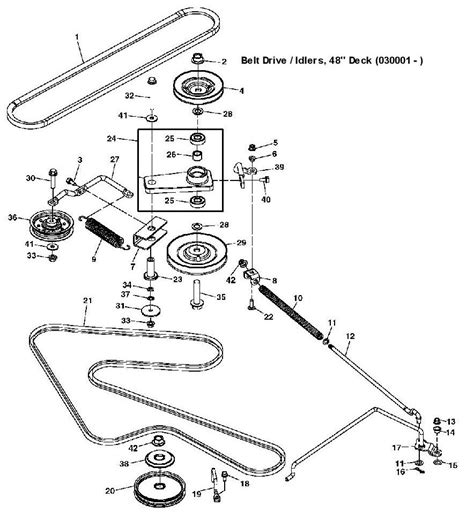 John Deere X540 Deck Parts Diagram