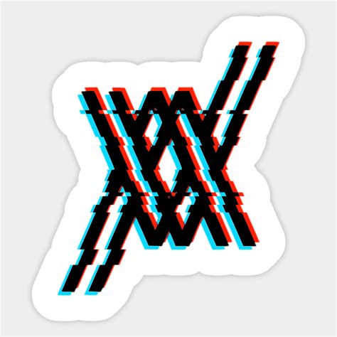 Maybe you would like to learn more about one of these? Darling In The Franxx Glitch Black Logo - Darling In The Franxx - Sticker | TeePublic