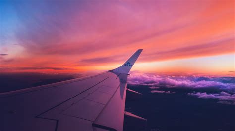 2560x1080 Resolution White Airliner Wing Aircraft Wing Sky Clouds