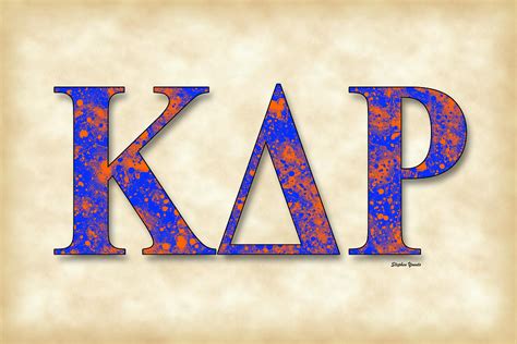 Kappa Delta Rho Parchment Digital Art By Stephen Younts