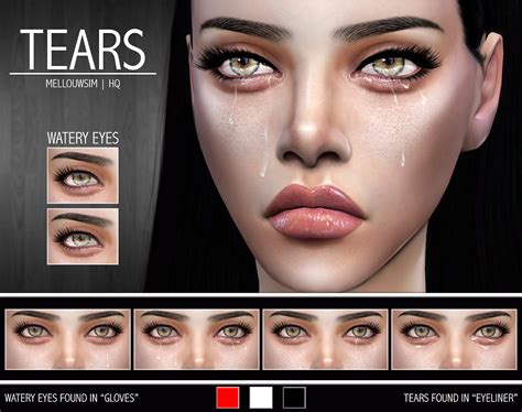 Sims 4 Ccs The Best Tears By Mellouwsim