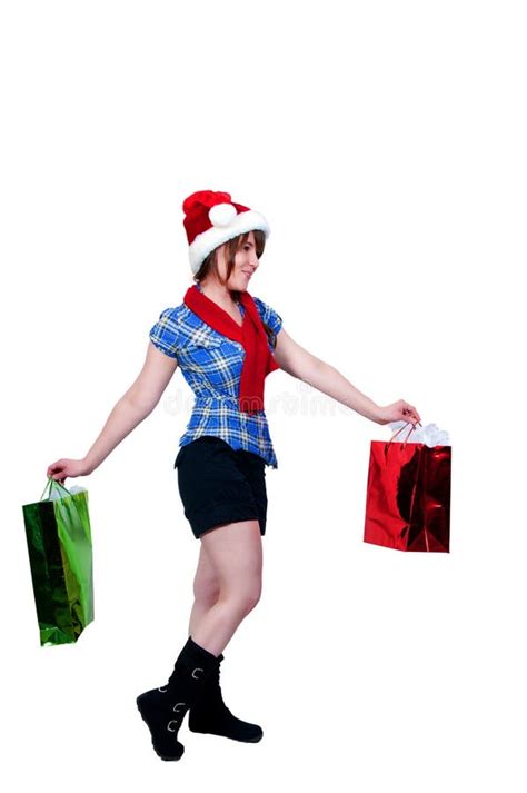 Christmas Shopping Stock Image Image Of Adult Merry 17368567