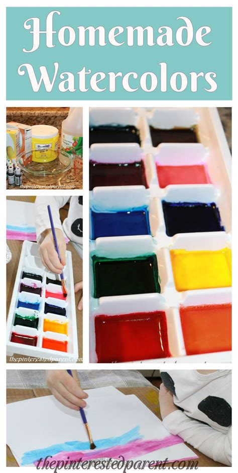 Homemade Watercolor Paints The Pinterested Parent