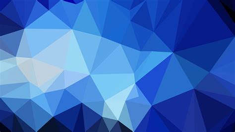 Dark Blue Polygonal Background White And Blue Polygon Hd Wallpaper