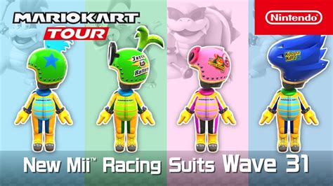 Mario Kart Tour Mii Racing Suits Wave 31 YouTube