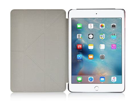 Apple ipad mini 4 (silver, 128gb). Origami Stand Case | iPad mini 4 hoesje | KloegCom.nl