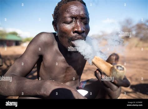 Tanzania East Africa November Shirtless African Men Blowing