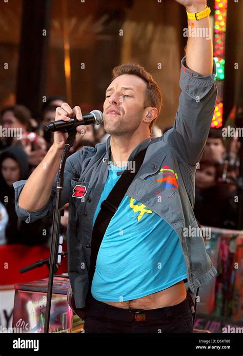 Chris Martin Coldplay Performing Live On The Today Show As Part Of Their Toyota Concert Series
