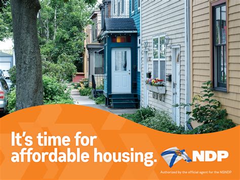 NDP will build new affordable housing so families are able to afford a
