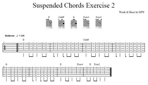 Suspended Chords Sus To Add Flavor In Your Playing