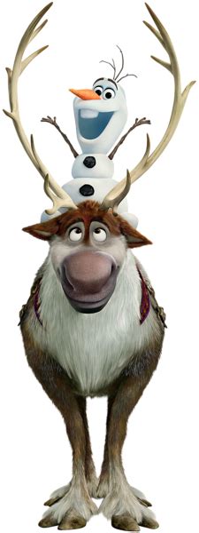Frozen Sven And Olaf Png Transparent Image Download Size 225x600px