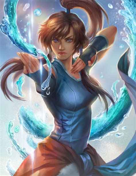 Dance With Water Legend Of Korra Fan Art By Yan Fan Avatar Characters Fantasy Characters Brown