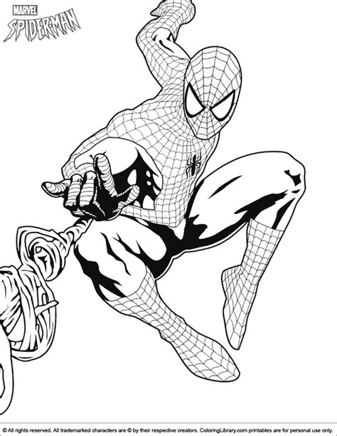 Like the cobweb of a little spider. Spider Man Coloring Picture