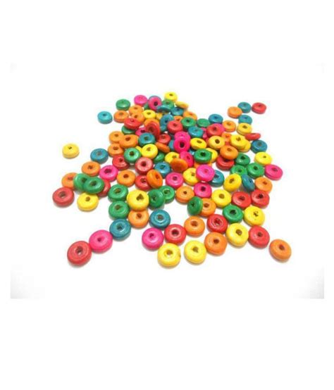Colorful Flat Wooden Round Disc Beads For Jewelry Making Buy Online At