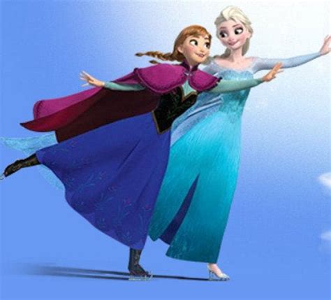 Anna And Elsa Skating From Rfrozen Rqueenelsa