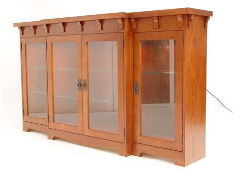 Custom Oak Arts And Crafts Cabinet By Mckenzie Cabinetry