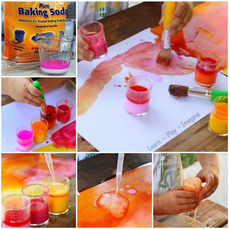 While not enough baking soda will give an. Erupting Baking Soda Paint | Homemade puffy paint, Puffy ...