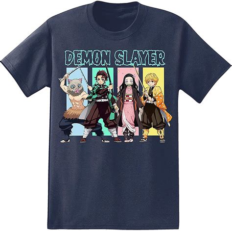 Demon Slayer Mens Anime T Shirt Kimetsu No Yaiba Shirt Tanjiro Kamado