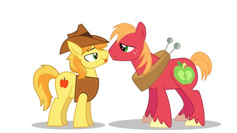 Safe Big Macintosh Braeburn Earth Pony Pony Animated Braemac Gay Incest