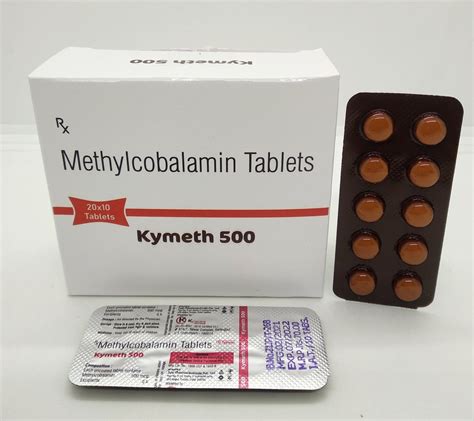 Methycobalamin 500 Mg Ky Meth 500 At Rs 1400box Vitamin B12 Tablet