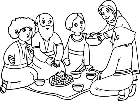 Download and print these abraham and sarah printable coloring pages for free. Abraham And Three Visitors Coloring Page Sketch Coloring Page