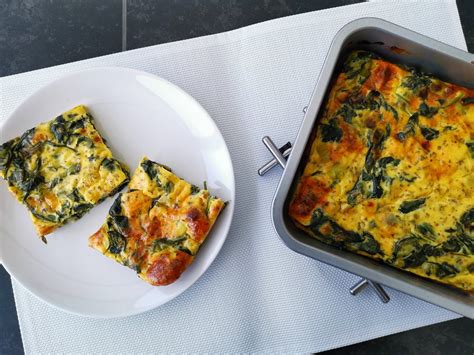 Frittata met spinazie en prei Diëtistenpraktijk Lieke