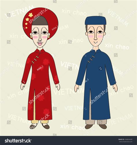 vietnam-traditional-costume,-with-the-word-say-hello-in