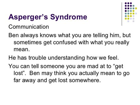 Understanding Aspergers Syndrome