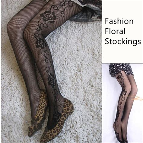 Jeseca Sexy Fashion Stockings High Pantyhose Fish Net Tights All Size Black Seamless Hollow